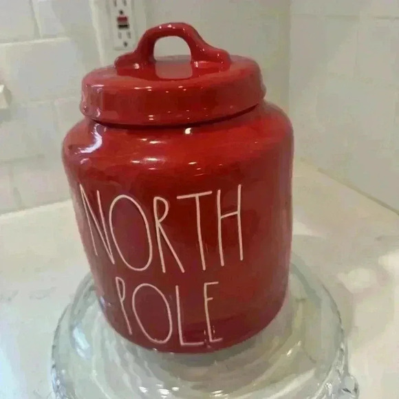Rae Dunn “North Pole” Large Chubby Canister BRAND NEW - Picture 3 of 13